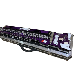 Purple Mirror Acrylic Professional Bulbul Tarang With Special Quality Hard Case 